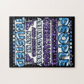 Vertrouw niet op mensen die niet van Cheerlead hou Legpuzzel (Horizontaal)