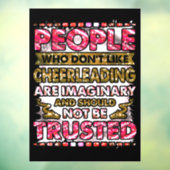Vertrouw niet op mensen die niet van Cheerlead hou Raamsticker (Vel 3)