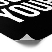 Vertrouw niet op Motivatie, vertrouw op discipline Poster (Hoek)