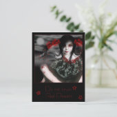 Vertrouw niet op Rode Bloemen Briefkaart (Staand voorkant)