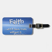 Vertrouw niet zonder thuis bagagelabel (Voorkant horizontaal)