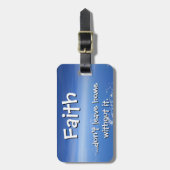 Vertrouw niet zonder thuis bagagelabel (Voorkant verticaal)