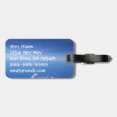 Vertrouw niet zonder thuis bagagelabel (Achterkant horizontaal)