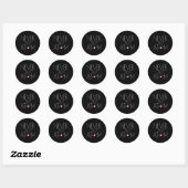 Vertrouw nooit atoom ronde sticker (Vel)