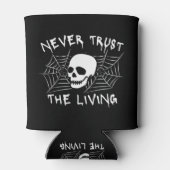 Vertrouw nooit op de levende halloween blikjeskoeler (Achterkant)