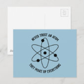 Vertrouw nooit op een Atom Briefkaart (Voorkant / Achterkant)