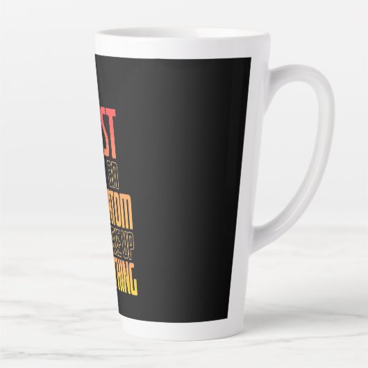 Vertrouw nooit op een atom die alles maakt latte mok (Rechts)
