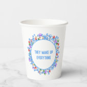 Vertrouw nooit op een Atom Grappig Wetenschapsthem Papieren Bekers (Achterkant)