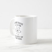 Vertrouw nooit op een Atom Koffiemok (Voorkant links)
