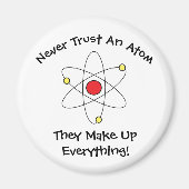 "Vertrouw nooit op een Atom..." Magneet (Voorkant)