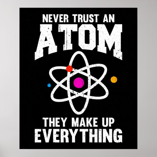 Vertrouw nooit op een Atom Poster (Voorkant)