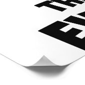 Vertrouw nooit op een Atom Poster (Hoek)