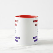 Vertrouw nooit op een Atom Science Geek Nerd Joke Mok (Midden)