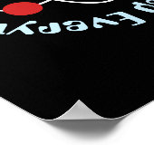 Vertrouw nooit op een atoom, leraar scheikunde poster (Hoek)