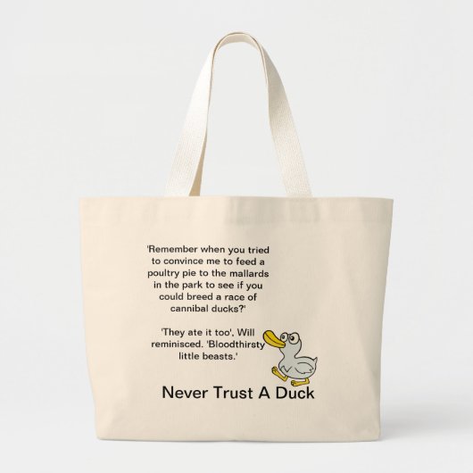 Vertrouw nooit op een cent - door ventilatoren voo grote tote bag (Voorkant)