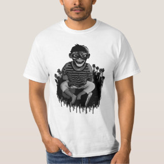Vertrouw nooit op een chimp met een snijmes t-shirt