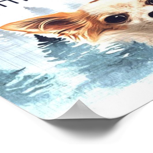 Vertrouw nooit op een Man die niet op Chihuahua Do Poster (Hoek)