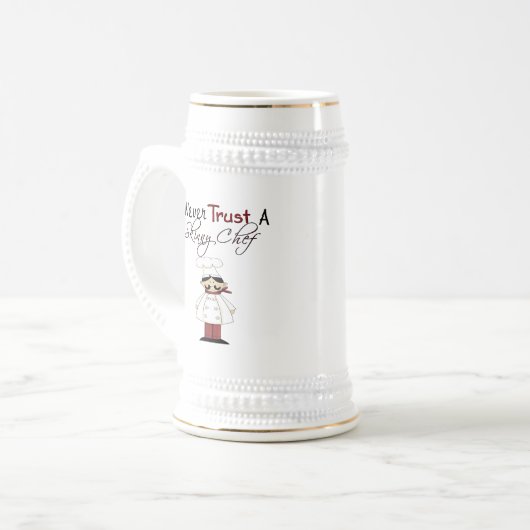 Vertrouw nooit op een Skinny Chef Bierpul (Voorkant links)