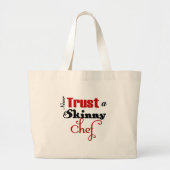 Vertrouw nooit op een Skinny Chef Grote Tote Bag (Voorkant)