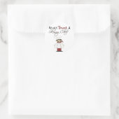 Vertrouw nooit op een Skinny Chef Ronde Sticker (Tas)