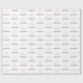 Vertrouw nooit op een waas. cadeaupapier (Vlak)