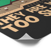 Vertrouw nooit op tektonische Borden die veel te v Poster (Hoek)