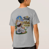 Vertrouw op Allah Islamitisch T-shirt voor kindere (Achterkant)