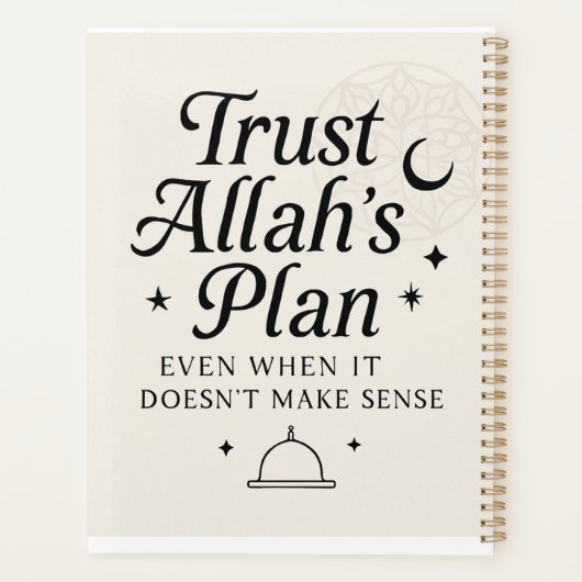 Vertrouw op Allah’s Plan van Geloof Planner (Achterkant)