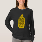 Vertrouw op Allah zwart T-shirt (Voorkant)