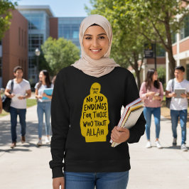 Vertrouw op Allah zwart Trui