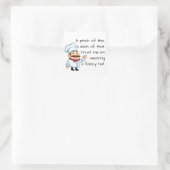 Vertrouw op de Chef Quote Vierkante Sticker (Tas)