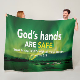 VERTROUW OP DE CHRISTELIJKE BIJBEL FLEECE DEKEN