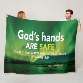 VERTROUW OP DE CHRISTELIJKE BIJBEL FLEECE DEKEN