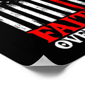 Vertrouw op de Christelijke vlag voor de veer uit  Poster (Hoek)