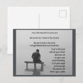 Vertrouw op de Heer Bemoedigende Opbeurende Bijbel Briefkaart (Voorkant / Achterkant)