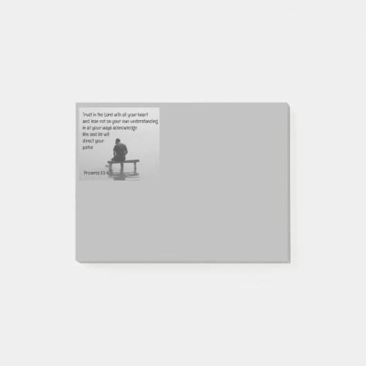 Vertrouw op de Heer Bemoedigende Opbeurende Bijbel Post-it® Notes (Voorkant)