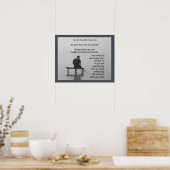 Vertrouw op de Heer Bemoedigende Opbeurende Bijbel Poster (Keuken)