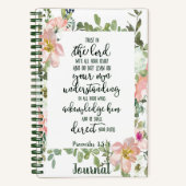 Vertrouw op de Heer bloemendagboek Notitieboek (Voorkant)