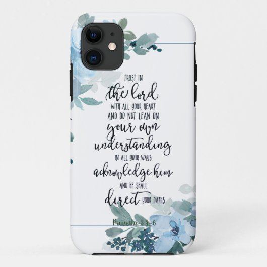 Vertrouw op de Heer bloemrijk  Case-Mate iPhone Case (Achterkant)