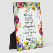Vertrouw op de Heer bloemrijk Fotoplaat (Zijkant)