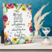 Vertrouw op de Heer bloemrijk Fotoplaat (Zijkant)