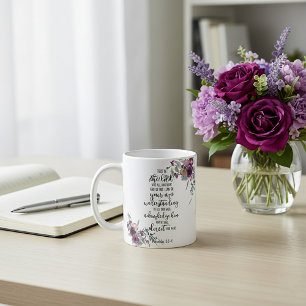 Vertrouw op de Heer bloemrijk   Koffiemok