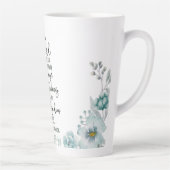 Vertrouw op de Heer bloemrijk   Latte Mok (Rechts)