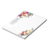Vertrouw op de Heer bloemrijk Notitieblok (Linkerzijde)