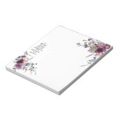 Vertrouw op de Heer bloemrijk Notitieblok (Linkerzijde)