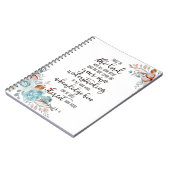 Vertrouw op de Heer bloemrijk  Notitieboek (Linkerzijde)
