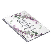 Vertrouw op de Heer bloemrijk  Notitieboek (Rechterzijde)