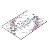 Vertrouw op de Heer bloemrijk  Notitieboek (Linkerzijde)