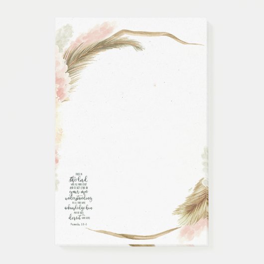 Vertrouw op de Heer bloemrijk   Post-it® Notes (Voorkant)