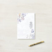 Vertrouw op de Heer bloemrijk  Post-it® Notes (Op bureau)